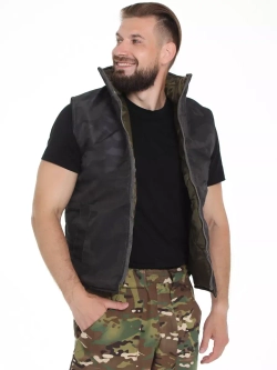 Утепленный Мужской зимний жилет камуфляжный BATKOVSKI ZZIMACHERMULTICAM