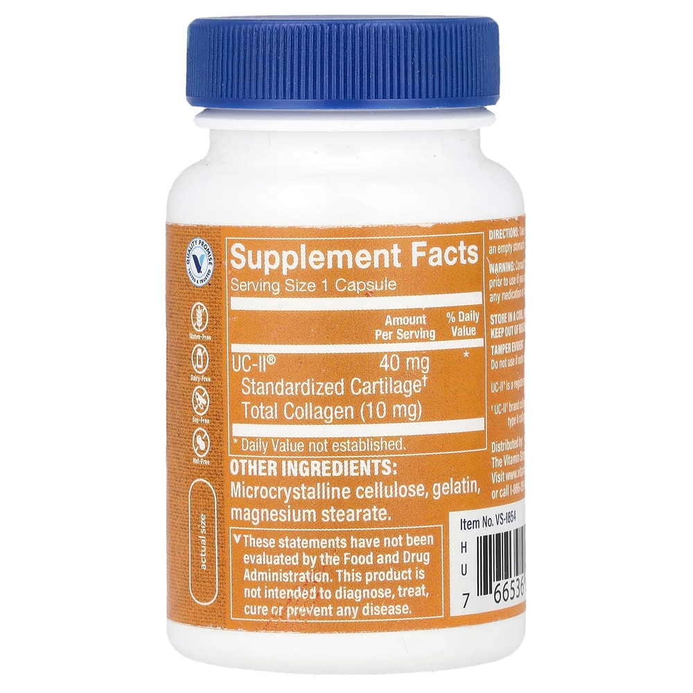 The Vitamin Shoppe, UC-II® Collagen, 40 мг, 30 капсул