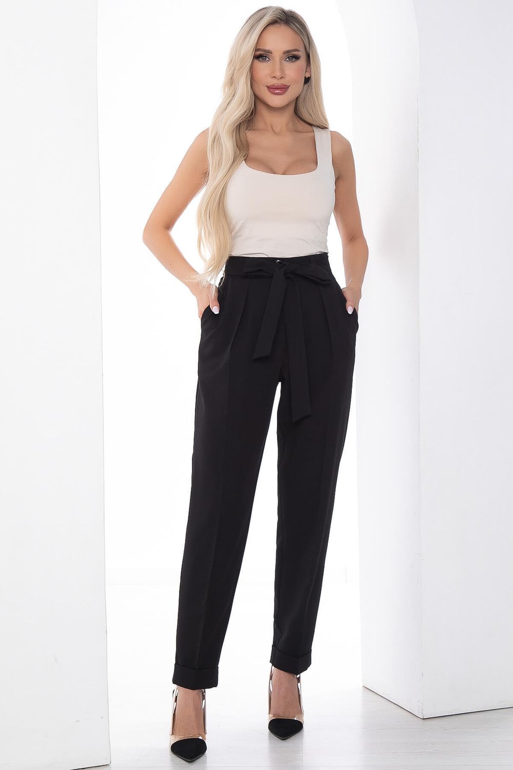 Брюки "Деловая встреча" (черные) Б9071 LT Collection