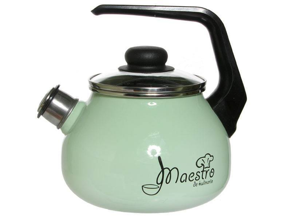 Чайник 2л со свистком "Maestro" (салатовый)