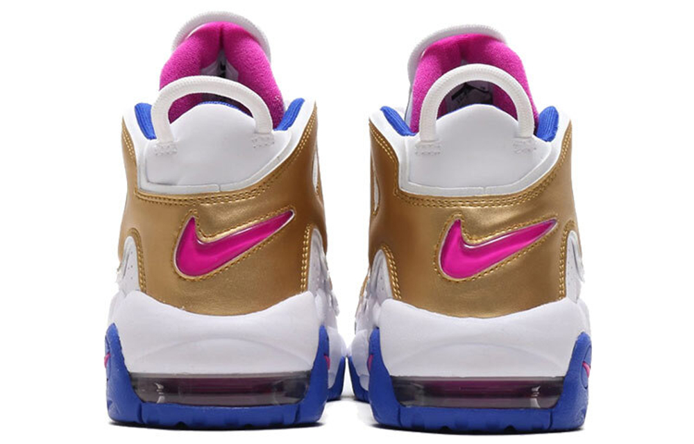 Кроссовки Nike Air More Uptempo Fuchsia Blast Metallic Gold Gs