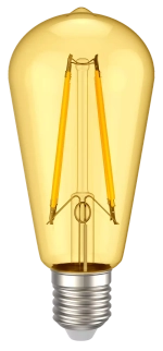 Лампа светодиодная ST64 золото 6Вт 230В 2700К E27 серия 360° IEK LLF-ST64-6-230-30-E27-CLG