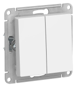 ATLASDESIGN 2-клавишный ВЫКЛЮЧАТЕЛЬ, сх.5, 10АХ, механизм, ЛОТОС