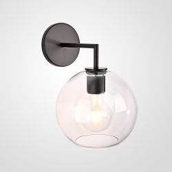 Бра Rh Utilitaire Globe Shade Single Sconce Black By Imperiumloft