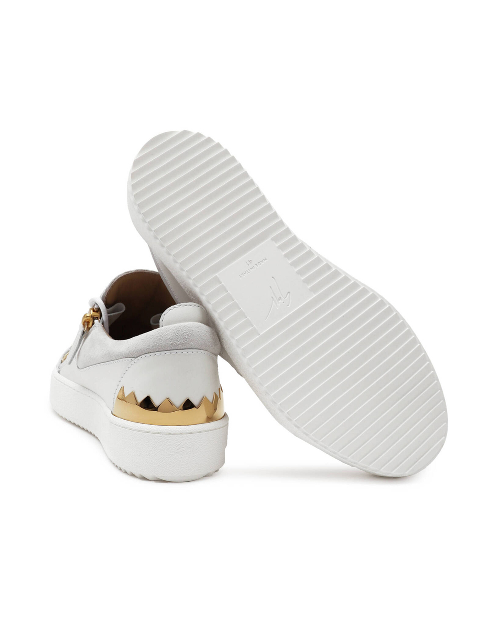 Кожаная кроссовка Giuseppe Zanotti - белый(RM30016)