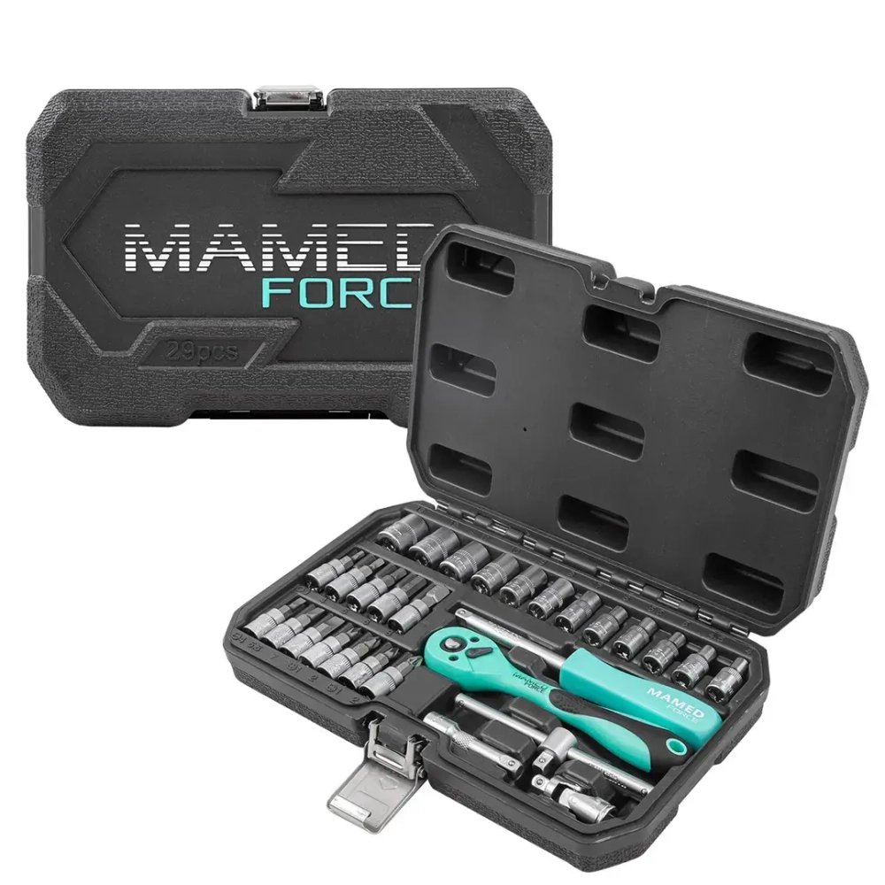 Набор инструментов PROFI 29пр. 1/4''(6гр)(4-13мм) MAMEDFORCE MF-2291-5