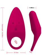 Малиновое эрекционное виброкольцо (Цвет: малиновый)