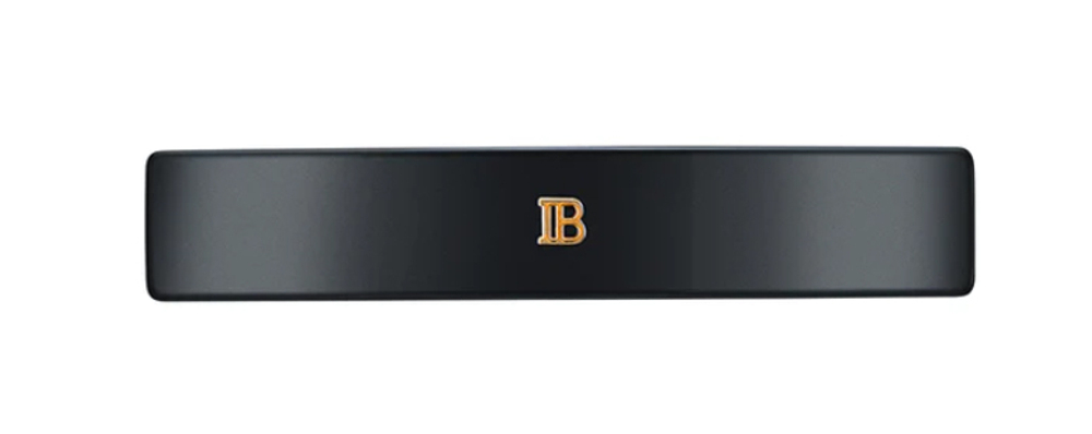 Balmain Hair Couture Заколка-автомат для волос черная глянец М Barrette pour cheveux Medium Black