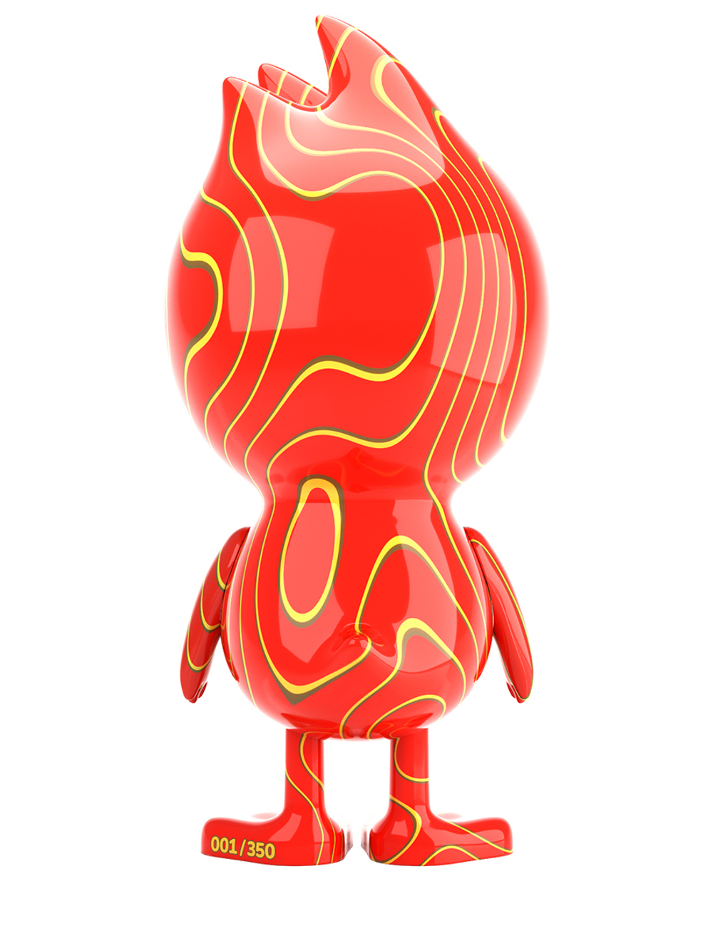 TUD TOY The Ugly Duck x Chupa Chups СТАТУЭТКА ДЕКОРАТИВНАЯ КРАСНАЯ, M
