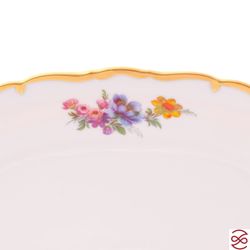 Блюдо овальное Queen's Crown Мейсенский букет 32 см