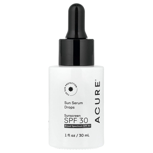 ACURE, солнцезащитная сыворотка в каплях, SPF 30, 30 мл (1 жидк. унция)