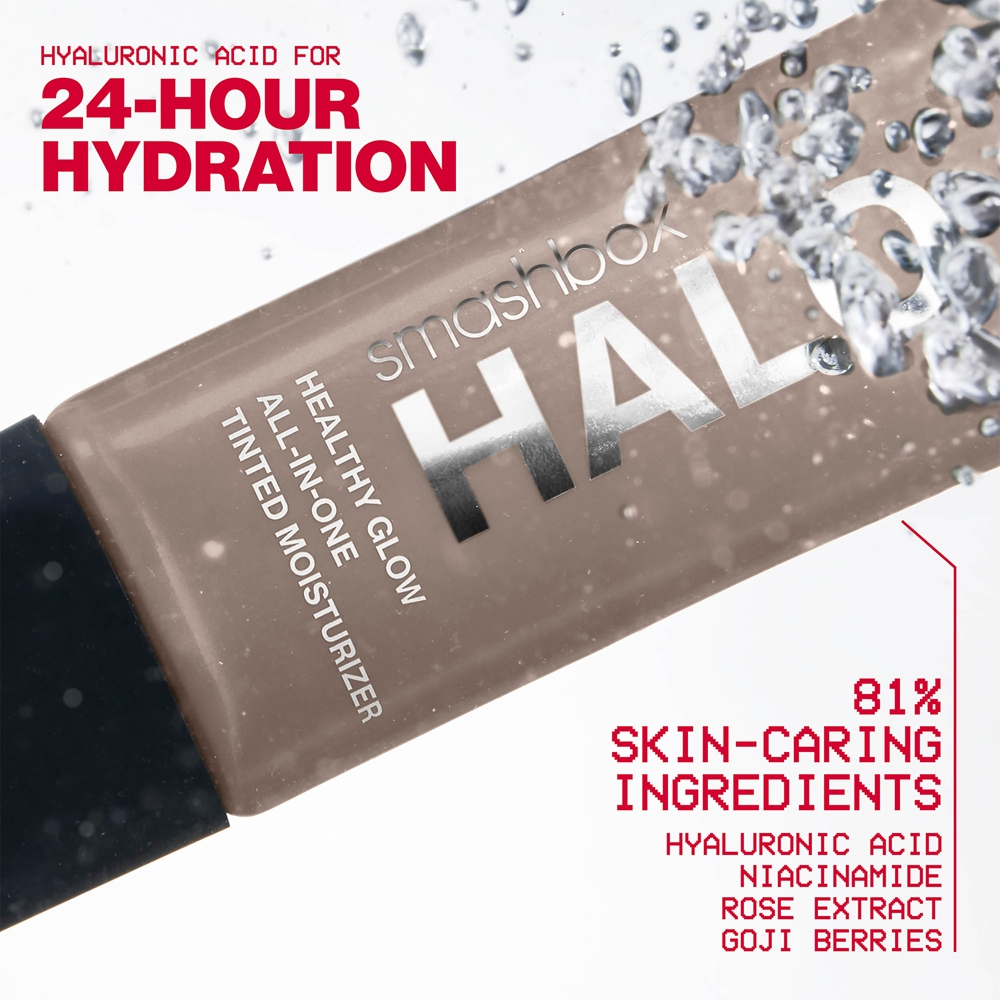 Smashbox Halo Healthy Glow All-in-One Tinted Moisturizer SPF 25 - Тональный увлажняющий крем с эффектом сияния SPF 25 оттенок Fair, 40 ml