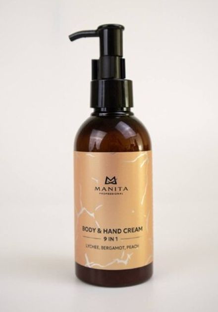 Manita Professional Крем для рук и тела 9в1 Lychee, Bergamot, Peach, 150мл