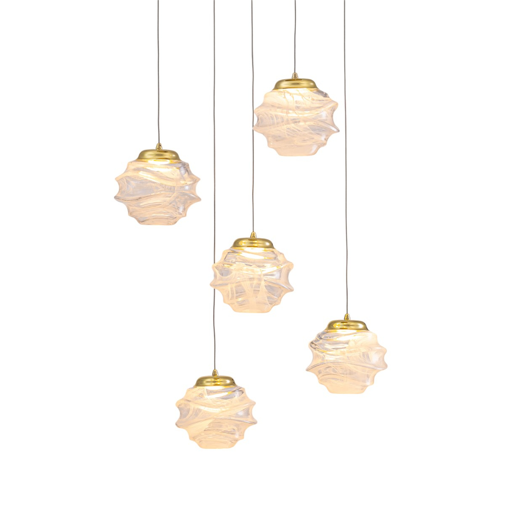 Подвесной светильник MD25030003-5A gold/clear