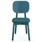 Стул Saga, рогожка, сине-зеленый