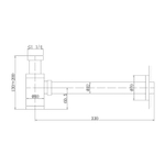 Сифон для раковины Abber AF0030NG Никель