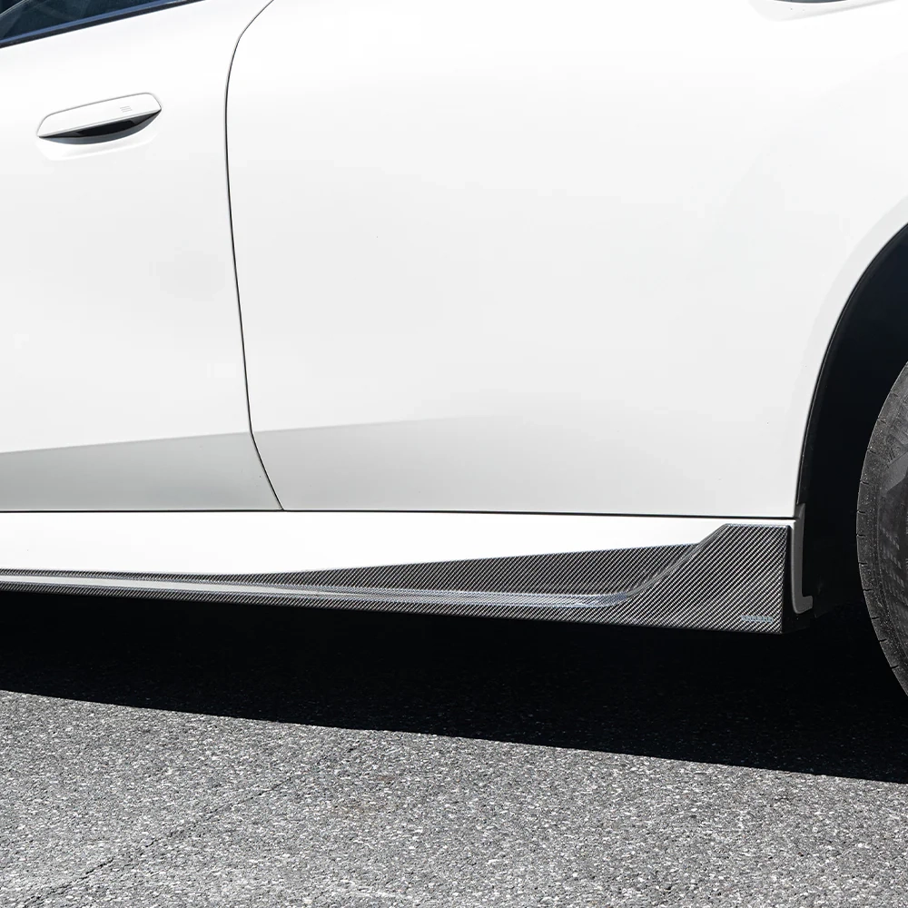 Карбоновые боковые юбки Sooqoo для BMW X3 G45 2025 БМВ аэродинамический тюнинг