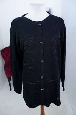 Джемпер с вышивкой, визуально 54 размер