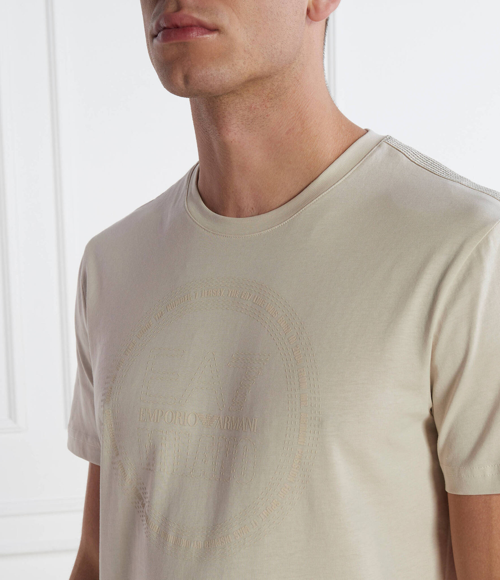 Футболка EA7 - бежевый(3DPT39 PJTJZ)