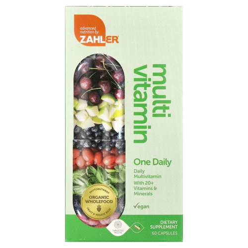 Zahler, One Daily, мультивитамины для ежедневного приема, 60 капсул
