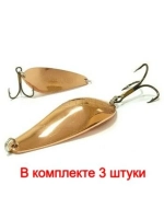 Блесна колебалка АТОМ, 67/24 C, 3 штуки