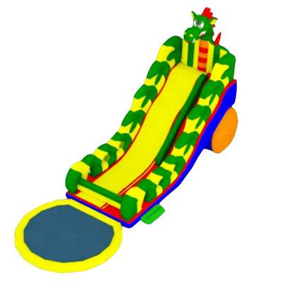 Надувная водная горка с бассейном «Драконий спуск», 17*6*9 м