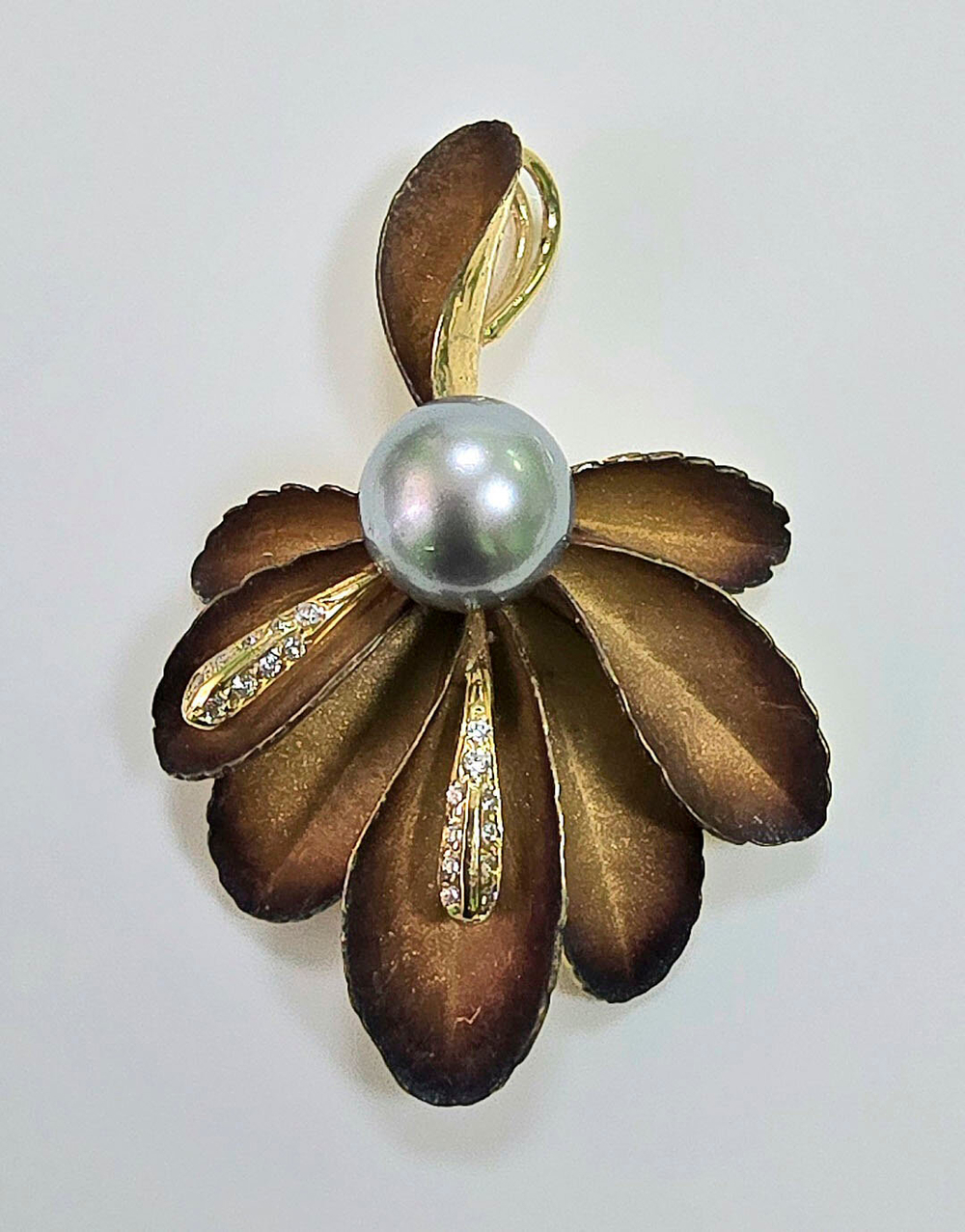 Подвеска Эстерелла золото 585,жемчуг