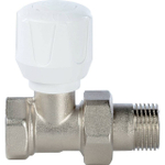 Вентиль ручной регулировки прямой STOUT - 1/2" (ВР/НР-американка, PN10, Tmax 120°C)