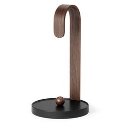 Держатель для бумажных полотенец Bellwood, черный/орех