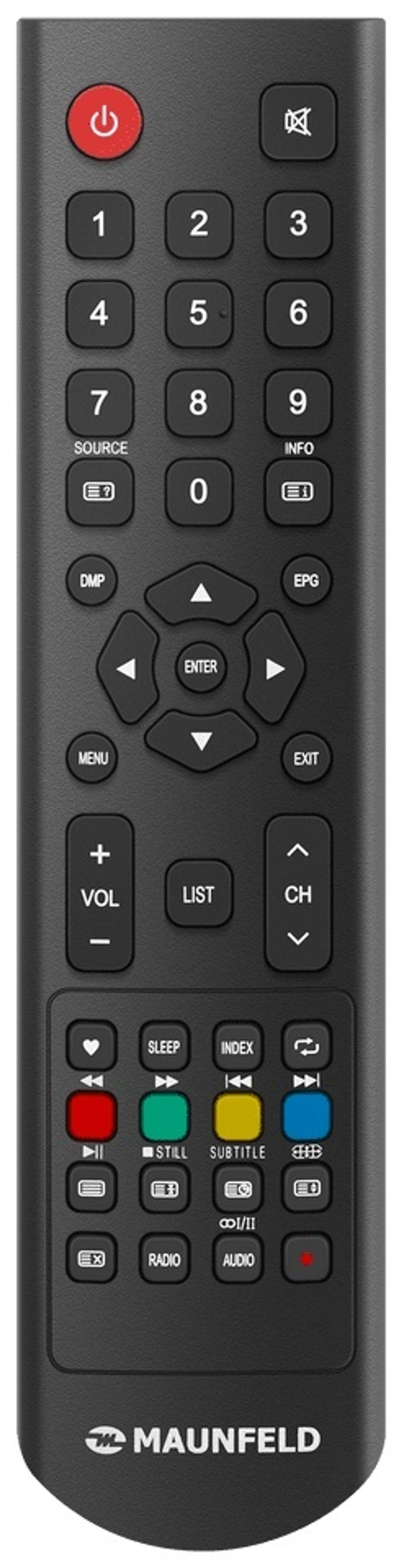 Телевизор MAUNFELD 24" Телевизор MLT24H01, HD 53 см черный