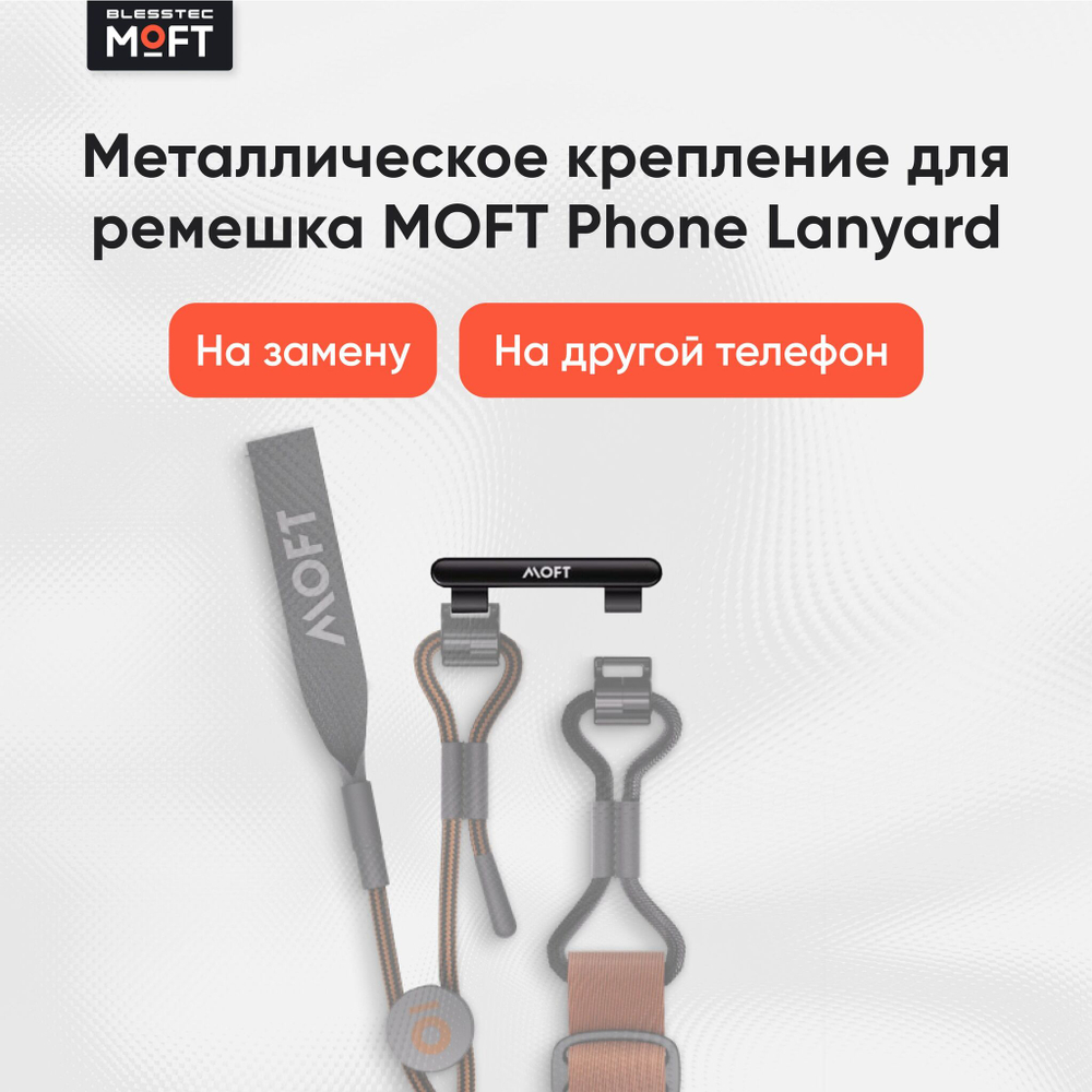 Усиленное сменное пластиковое крепление для чехла из экокожи MOFT Snap Case