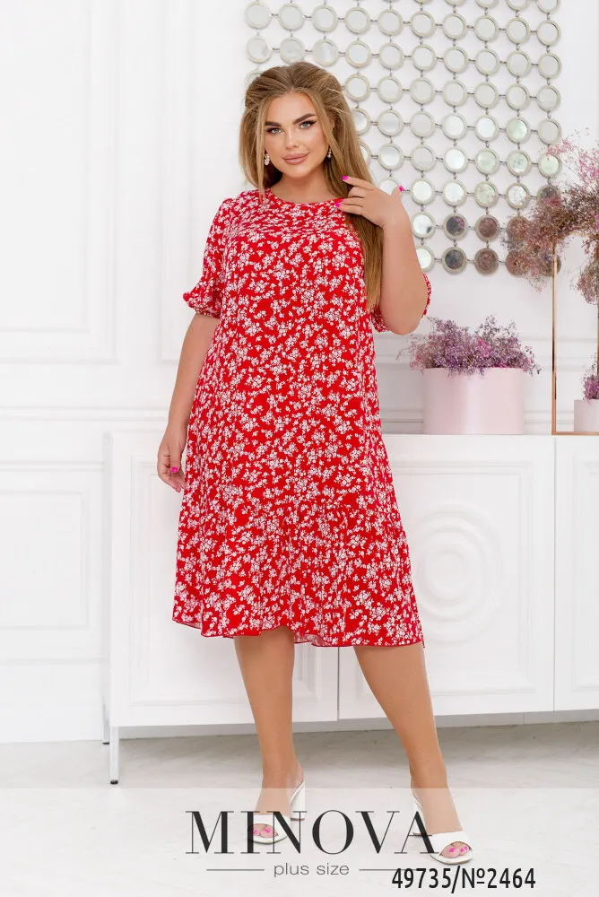 Платье 2464-красный Minova