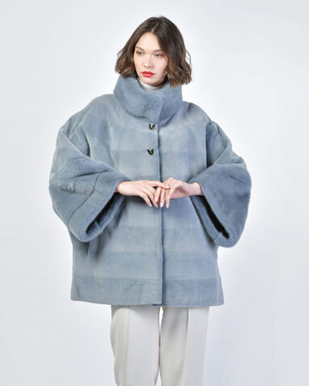 Шуба из меха норки