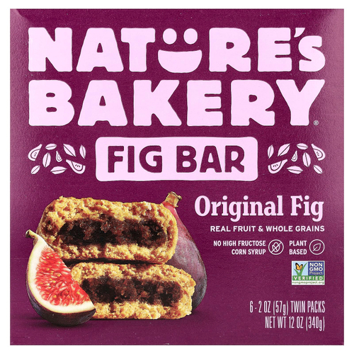 Nature's Bakery, инжирный батончик, оригинальный инжир, 6 отдельных пакетиков по 57 г (2 унции)