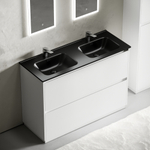 Тумба с раковиной Sancos Libra Floor 120 см LB120F-2W глянцевый белый