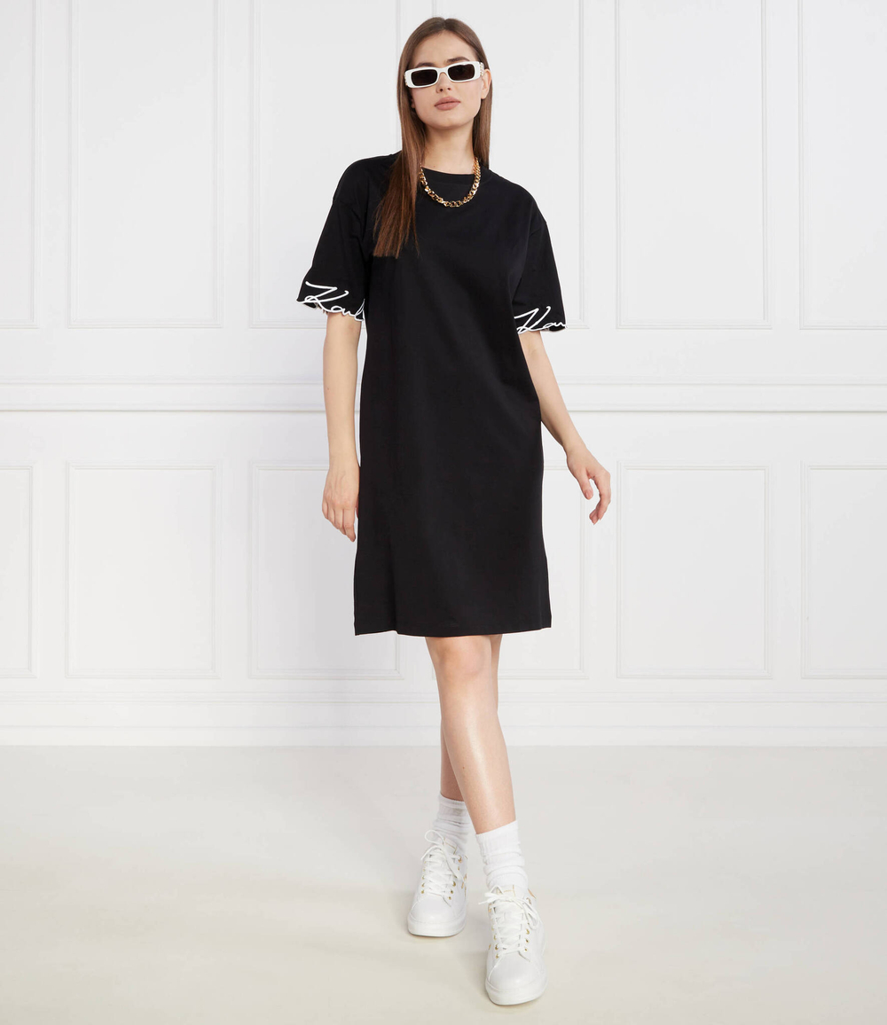 Платье karl signature slv hem Karl Lagerfeld - черный(235W1357)