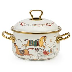 КАСТРЮЛЯ LEFARD ЭМАЛИРОВАННАЯ С КРЫШКОЙ, СЕРИЯ PASSAGE, 2,1Л, ДИА.16СМ ПОДХОДИТ ДЛЯ ИНДУК.ПЛИТ