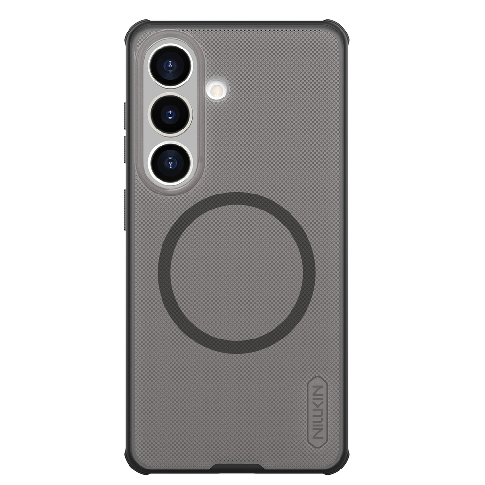 Чехол серый тонированный c MagSafe для Samsung Galaxy S26, серия Super Frosted Shield Pro Magnetic (Clear version) от Nillkin