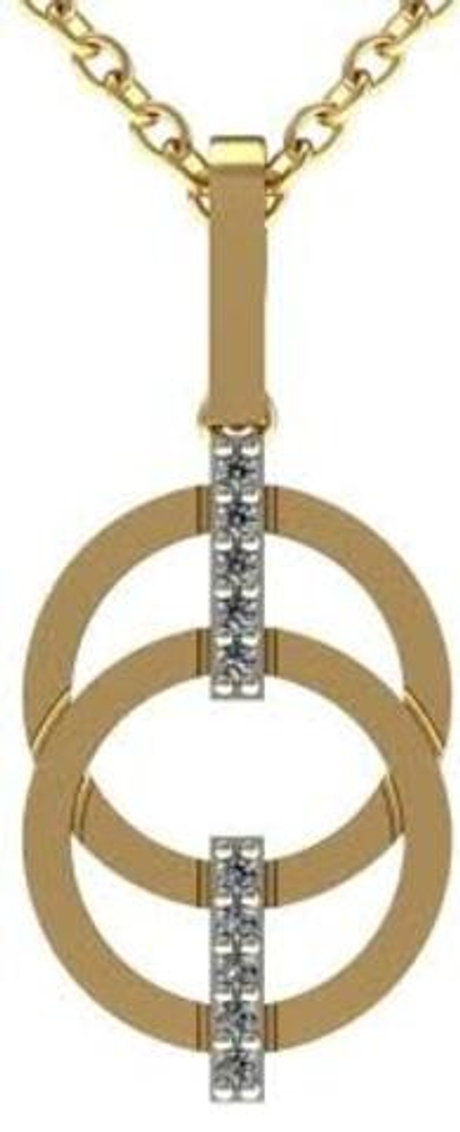 Подвеска из золота с фианитами