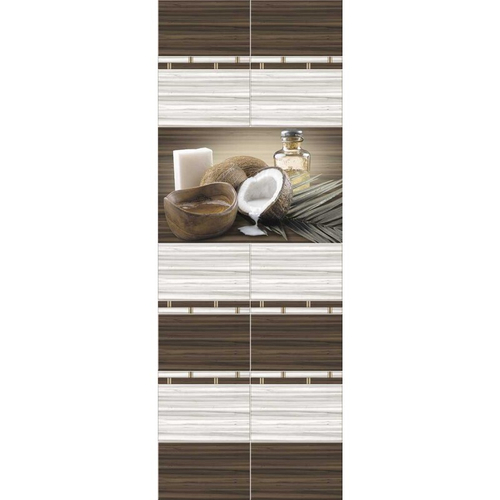 Панель ПВХ фотопечать Кокос узор 1 2700х250мм