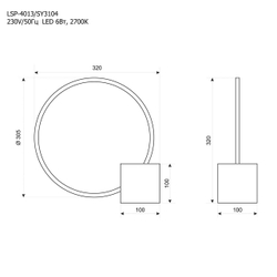 Настольная лампа Lussole SY3104