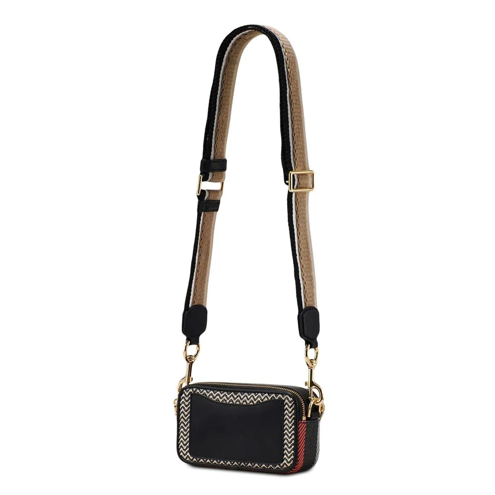 СУМКА MARC JACOBS THE MIXED MEDIA SNAPSHOT CROSSBODY BAG BLACK