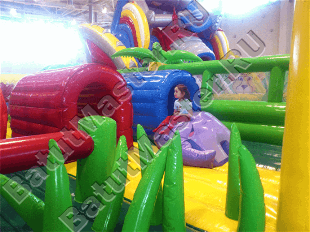 Надувной коммерческий батут "Джунгли"