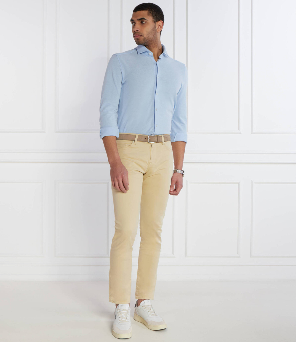 Рубашка C-HAL-spread-C1-223 BOSS BLACK - голубой(50513647)