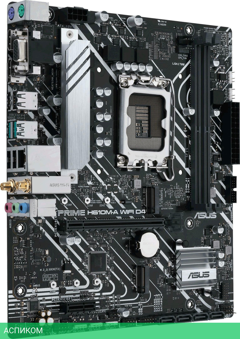 Материнская плата Asus Prime H610M-A WIFI D4 (90MB1C80-M0EAY0)