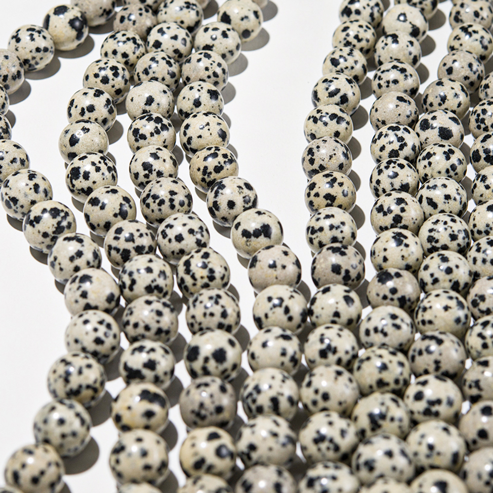 Аплит натуральный (Яшма далматин), 12,6мм, шар