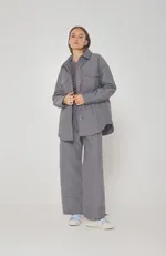 Брюки Alexandra Talalay стёганые AT019 серые