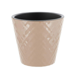 Горшок для цветов InGreen Manhattan D160мм, 1,6 л c дренажной вставкой, молочный шоколад