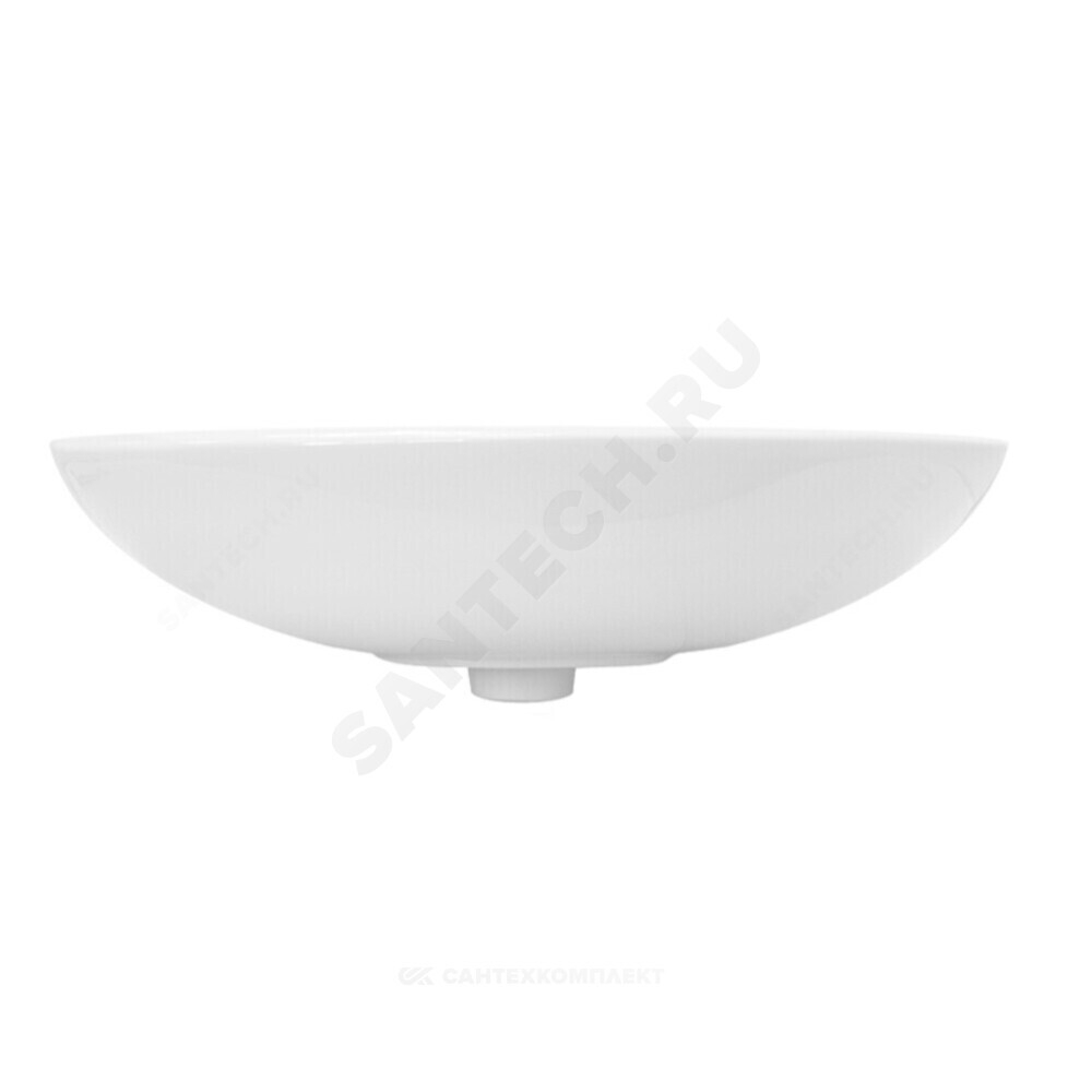 Умывальник подвесной Classic 65 1 отверстие под смеситель по центру белый Sanita Luxe WB.PD/Classic/65-C/WHT.G/S1