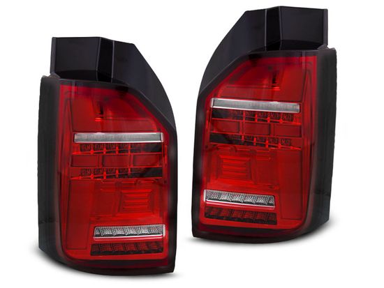 Задняя оптика LED BAR TAIL LIGHTS RED WHITE SEQ для VW T6.1 20- OEM BULB